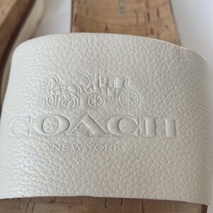 COACH Spruce Leather Slids